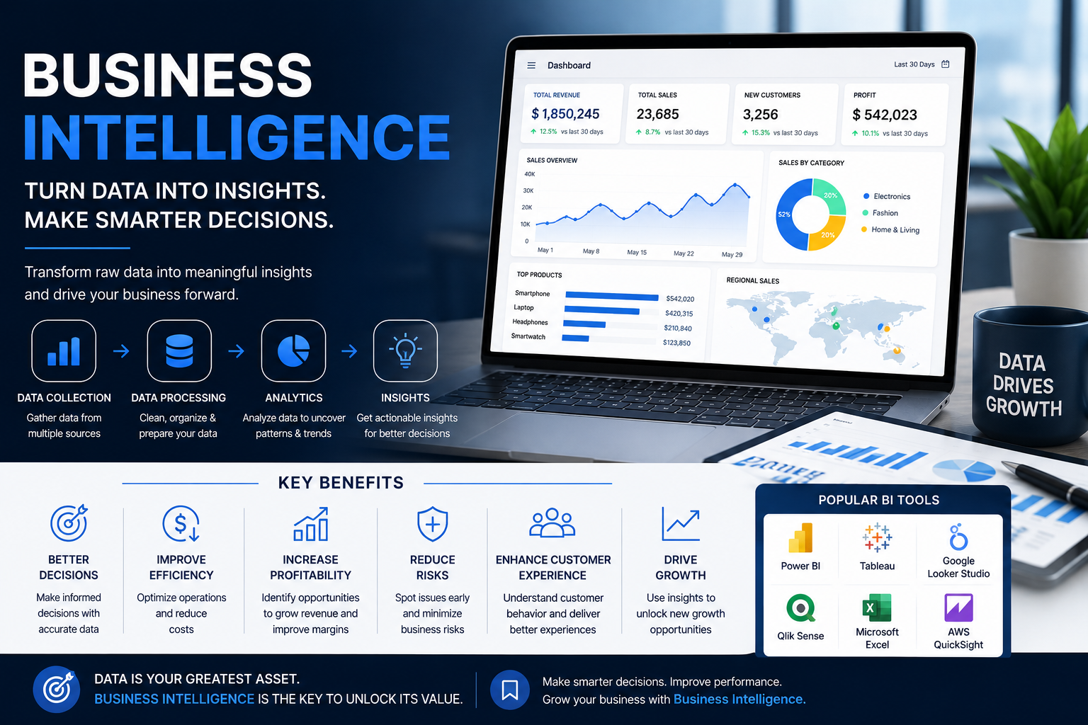 Business Intelligence (BI): How Data Helps Businesses Make Smarter Decisions (2026 Guide)