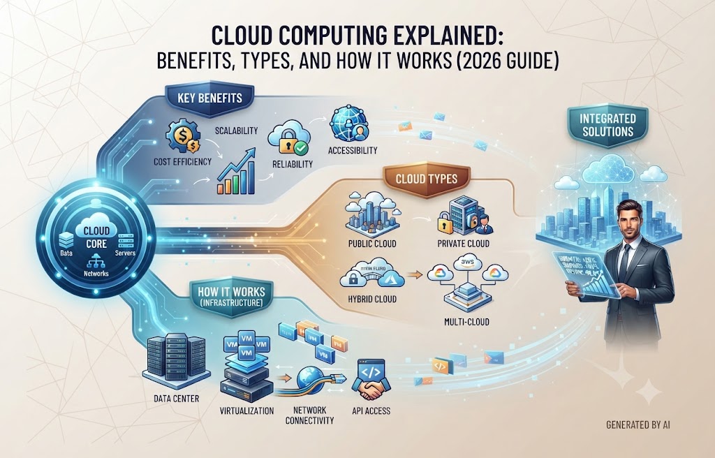 Cloud Computing Explained: Benefits, Types, and How It Works (2026 Guide)