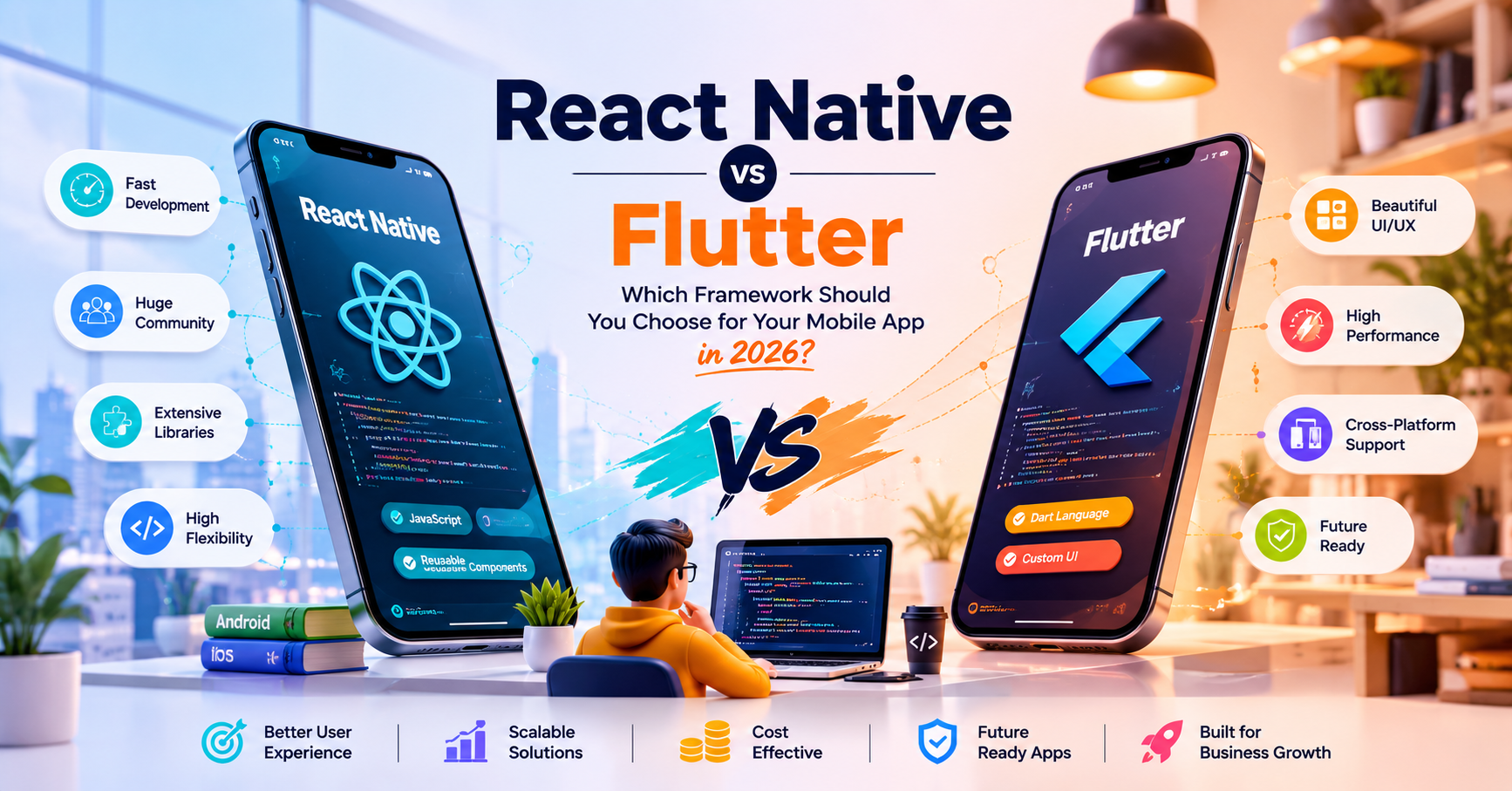 React Native or Flutter: Best Choice for Mobile Apps