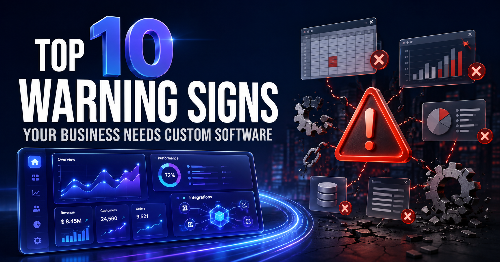 Top 10 Warning Signs Your Business Needs Custom Software Now
